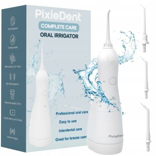 Bezprzewodowy Irygator Do Zębów Pixiedent Complete Care 4 Dysze 3 Tryby Ipx8