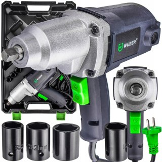 Elektryczny Klucz Udarowy Do Kół 2200W 800Nm 2300Rpm 1/2 Ze Nasadkami