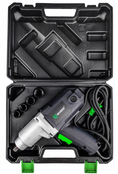 Elektryczny Klucz Udarowy Do Kół 2200W 800Nm 2300Rpm 1/2 Ze Nasadkami