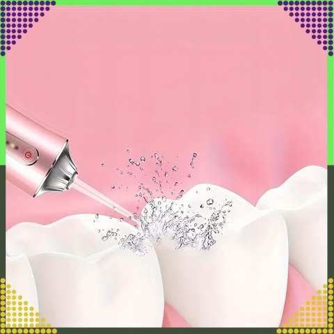 Irygator Bezprzewodowy Do Zębów Dentystyczny Mocny 4 Dysze 3 Tryby 220 Ml