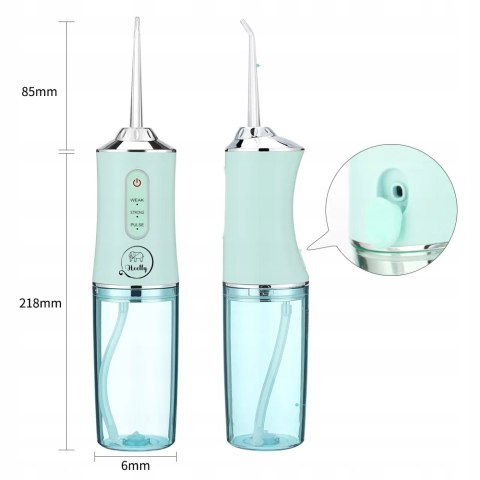 Irygator Bezprzewodowy Heelly 8 Dysz 3 Tryby 50-125 Psi 220Ml 2500 Impulsów