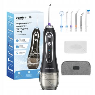 Irygator Dentic Smile Pro 5 Trybów, 8 Dysz, 300Ml, Etui I Pudło Końcówki