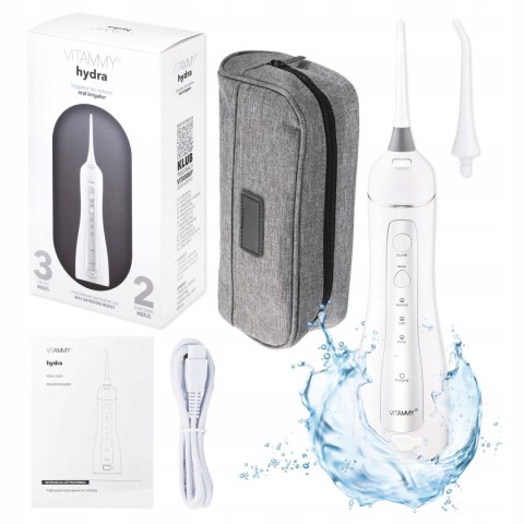 Irygator Dentystyczny Vitammy Hydra 620Kpa 3 Tryby Obrotowa Dysza Ipx7
