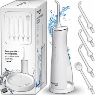 Irygator Dentystyczny Whysmile Bezprzewodowy 5 Trybów 5 Końcówek Ipx7 Timer