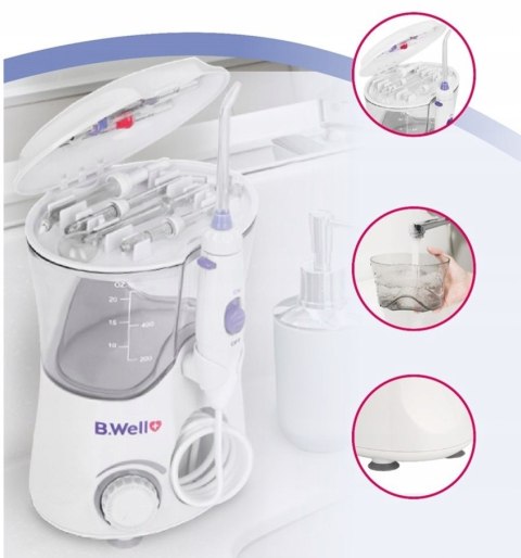 Irygator Do Zębów Dentystyczny B.Well Pro-922 827Kpa, 10 Trybów, 600Ml