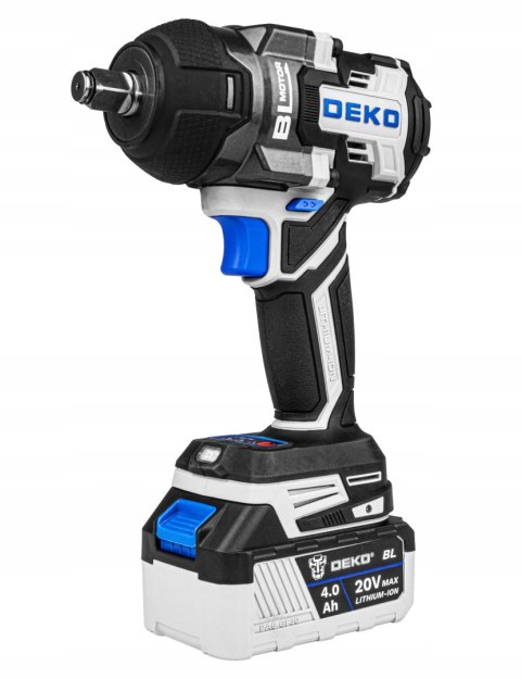 Klucz Udarowy Akumulatorowy Deko Dkbw20xp01-S1 1/2'' 800Nm, Bezszczotkowy