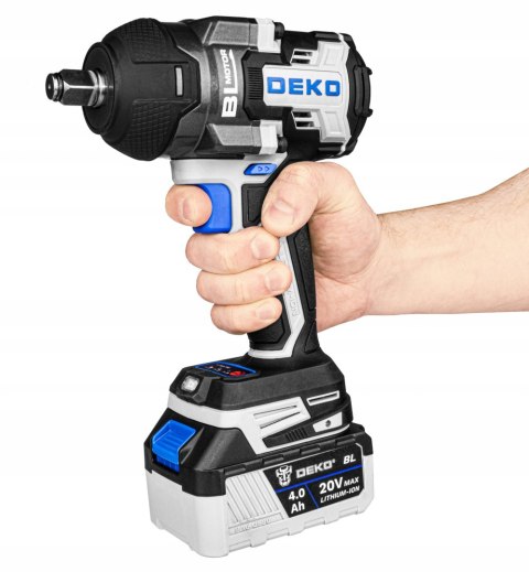 Klucz Udarowy Akumulatorowy Deko Dkbw20xp01-S1 1/2'' 800Nm, Bezszczotkowy