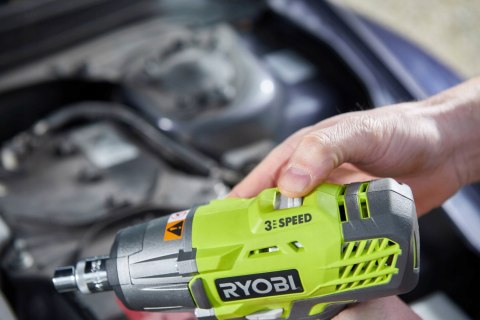 Ryobi Klucz Udarowy 18V 400Nm Led Tri-Beam Solo Bez Akumulatora I Ładowarki