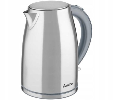 Czajnik Amica Kf 3039 1,7L 2200W Srebrny Bezprzewodowy Z Płaską Grzałką
