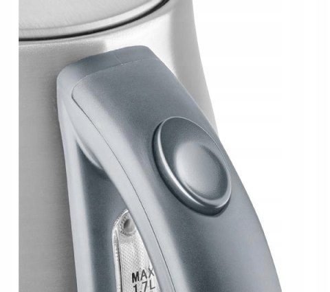 Czajnik Amica Kf 3039 1,7L 2200W Srebrny Bezprzewodowy Z Płaską Grzałką