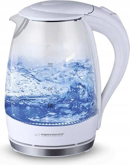 Czajnik Esperanza Salto Angel Ekk011 1.7L 2200W Szkłany Z Obrotową Podstawą
