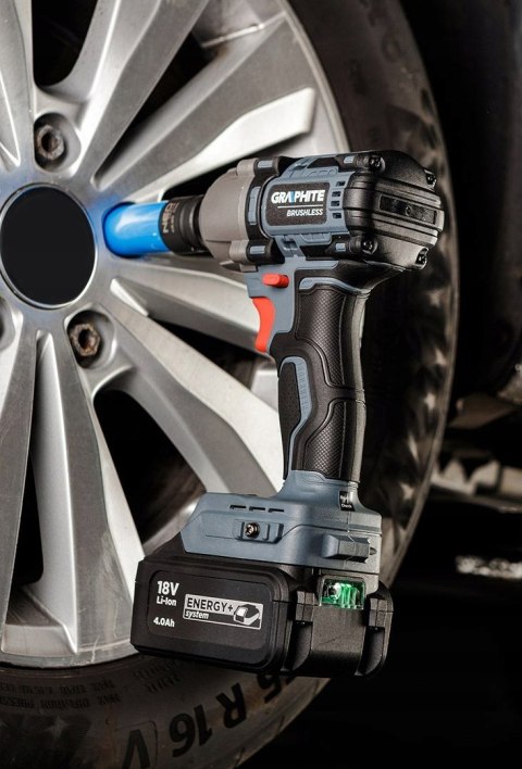 Klucz Udarowy Bezszczotkowy 450Nm Energy+ Z Nasadkami 1/2 10-24 Mm 10 Szt