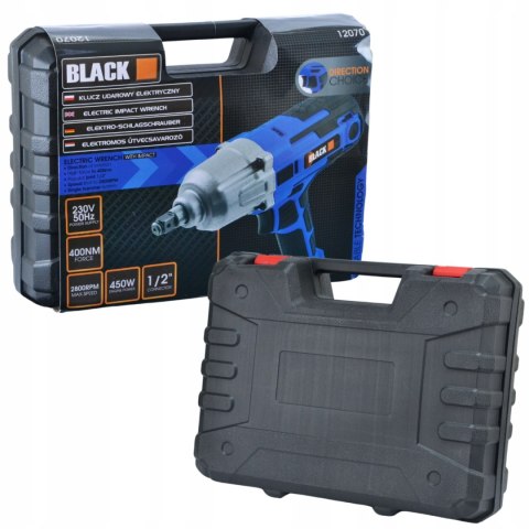 Klucz Udarowy Elektryczny Black 450W 400Nm 1/2 Z Nasadki 17/19/21/23Mm