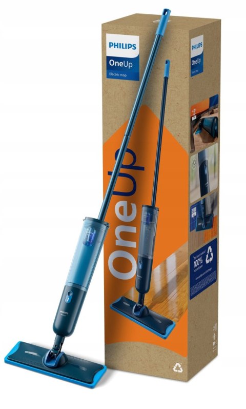Mop Elektryczny Philips Oneup Xv3101/11 Bezprzewodowy Czas Pracy 50 Min