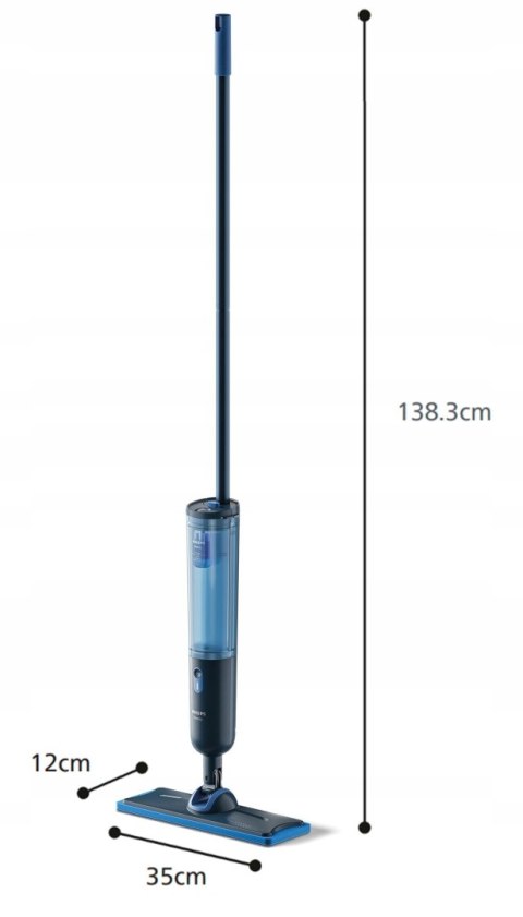 Mop Elektryczny Philips Oneup Xv3101/11 Bezprzewodowy Czas Pracy 50 Min