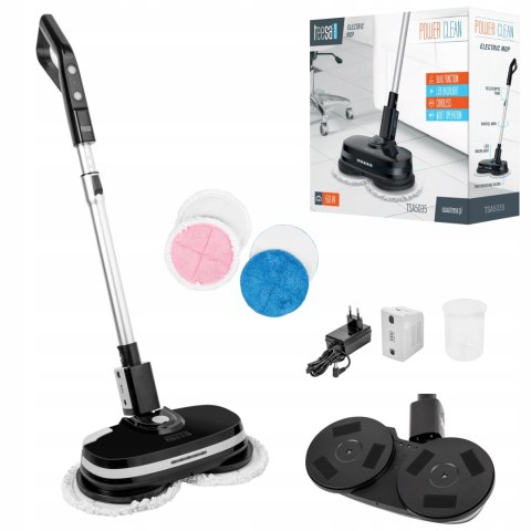 Mop Elektryczny Teesa Power Clean, 2 Obrotowe, Led, 300Ml, Regulowane Ramie