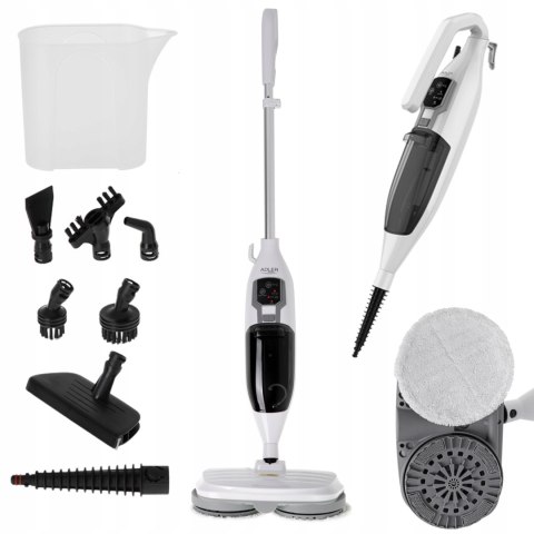 Mop Parowy Obrotowy 1300W 3 Moce, 550 Ml, 5M Kabel, 15 Sekund Nagrzewanie