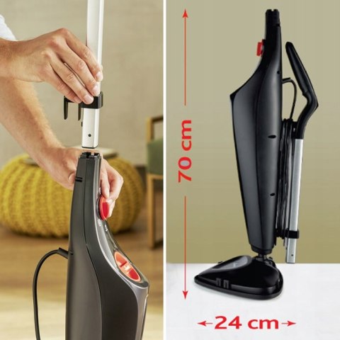 Mop Parowy Vileda Steam Plus 1550W - 99,9% Dezynfekcja, 3D Wkład, 15 Sekund