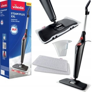 Mop Parowy Vileda Steam Plus Xxl 40 Cm, 99,9% Dezynfekcja, Obrotowa Głowica