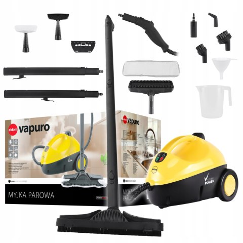 Myjka Parowa Eldom Cm2000 1500W Zestaw Xxl Bez Chemii - Wielofunkcyjna