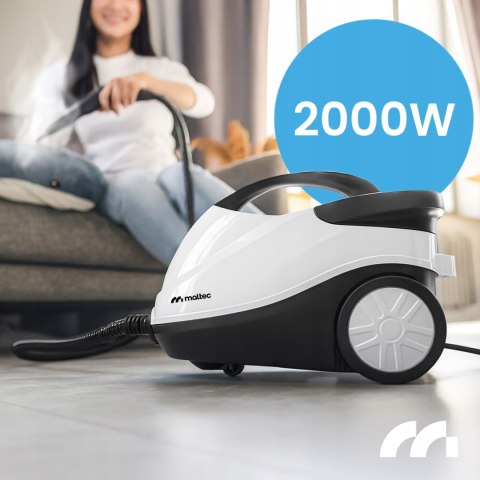 Parownica Parowa Maltec Z Mopem: 2000W, 4 Bar, 1,6L, Długi Przewód 6M, Akcesoria