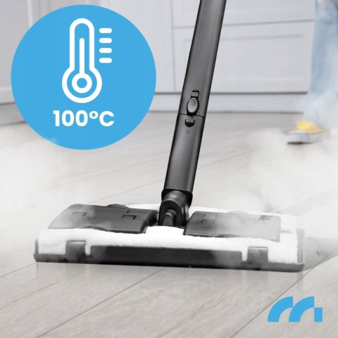 Parownica Parowa Maltec Z Mopem: 2000W, 4 Bar, 1,6L, Długi Przewód 6M, Akcesoria