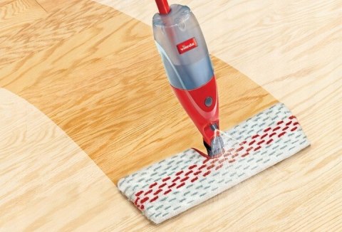 Vileda Mop 1-2 Spray Max - Obrotowa Głowica, Dwustronna Mikrofibra, 750 Ml