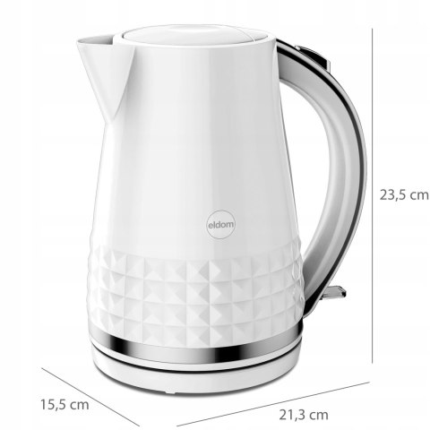 Czajnik Bezprzewodowy Eldom C270 2150W 1,7L 360° - Trójstopniwa Ochrona