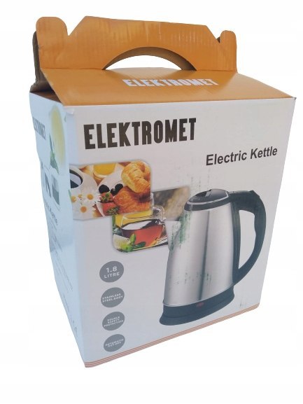 Czajnik Bezprzewodowy Elektryczny 2200W 1,8L Ze Stali Nierdzewnej Z Klapą