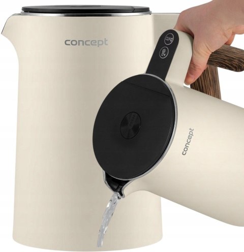 Czajnik Elektryczny 1,5L 2200W Concept Rk-3304 Cool Touch 45-100°C