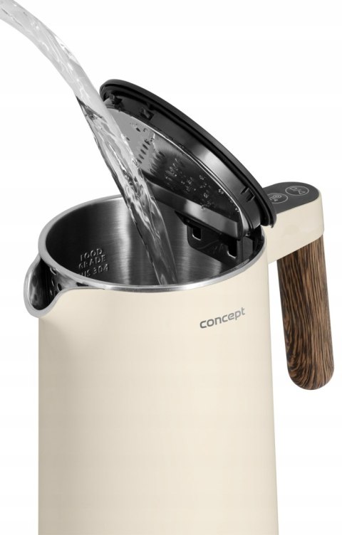 Czajnik Elektryczny 1,5L 2200W Concept Rk-3304 Cool Touch 45-100°C