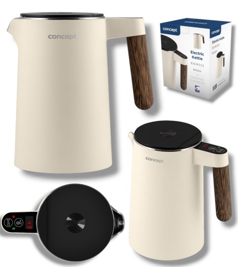 Czajnik Elektryczny 1,5L 2200W Concept Rk-3304 Cool Touch 45-100°C