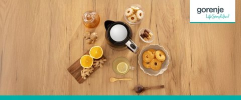 Czajnik Elektryczny Gorenje 2200W 1,7L Czarny Obrotowa Podstawa Z Filtrem