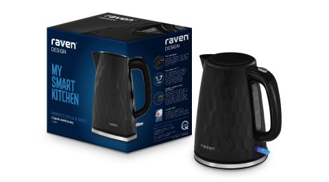 Czajnik Elektryczny Raven 2200W 1,7L Filtr Antikamienny Obrotowa Podstawa