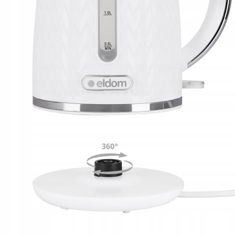 Eldom C260b Bezprzewodowy Czajnik 1,7L 2000W - Z Obrotową Podstawą 360°