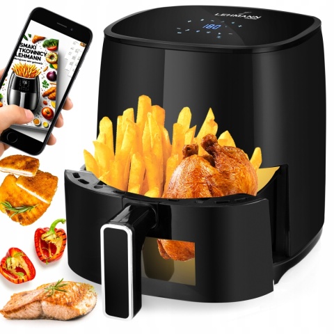 Frytkownica Beztłuszczowa Lehmann Mace XL 1400W z Technologią Warm&Heating
