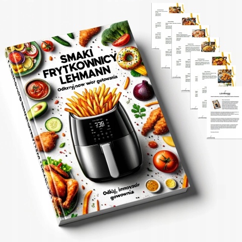 Frytkownica Beztłuszczowa Lehmann Mace XL 1400W z Technologią Warm&Heating