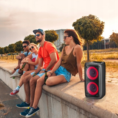 Głośnik Bluetooth Defender BOOMER 20W z LED, TWS, FM - Przenośny