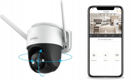 Kamera IMOU IPC-S42FP 4MP, WiFi, kolorowy tryb nocny, IP66, syrena 110dB
