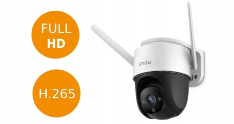 Kamera IMOU IPC-S42FP 4MP, WiFi, kolorowy tryb nocny, IP66, syrena 110dB