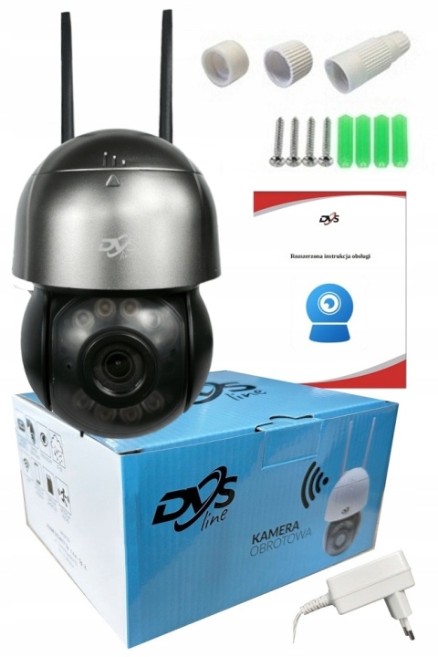 Kamera IP WiFi DVS 4K Ultra HD 8MP z detekcją ruchu i audio 360°