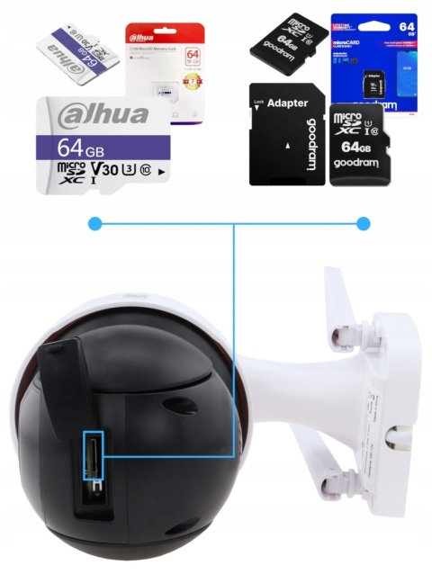 Kamera IP WiFi DVS 4K Ultra HD 8MP z detekcją ruchu i audio 360°