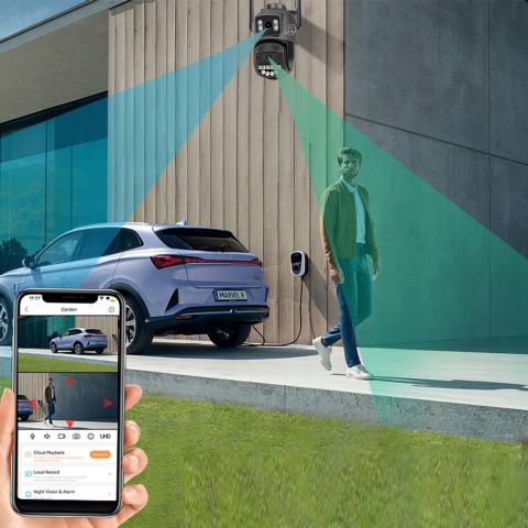 Kamera IP WiFi Pro Guard 2x5MP ZOOM FHD, Detekcja Ruchu, Zewnętrzna
