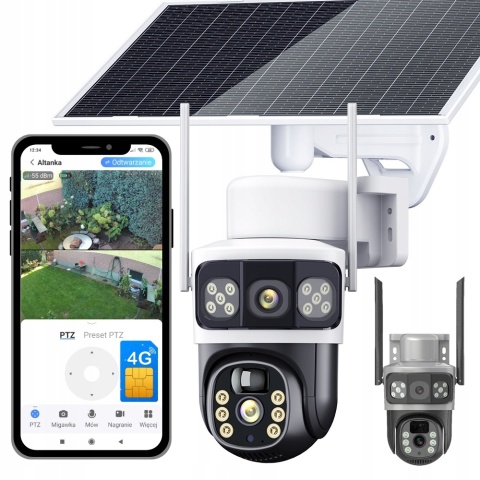 Kamera zewnętrzna Fortis SV-CAM 4.0 Solar Dual Lens z SIM 4G