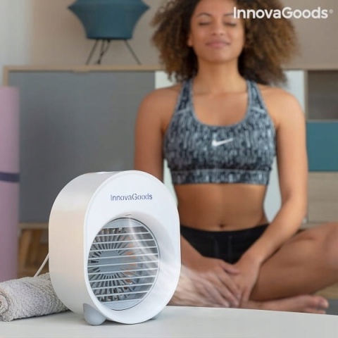 Mini klimator Vitolog z wentylatorem, nawilżaczem, LED i USB