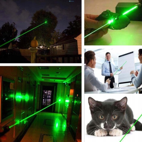 Mocny Zielony Wskaźnik Laserowy Do Prezentacji I Zabawy, 90 Km