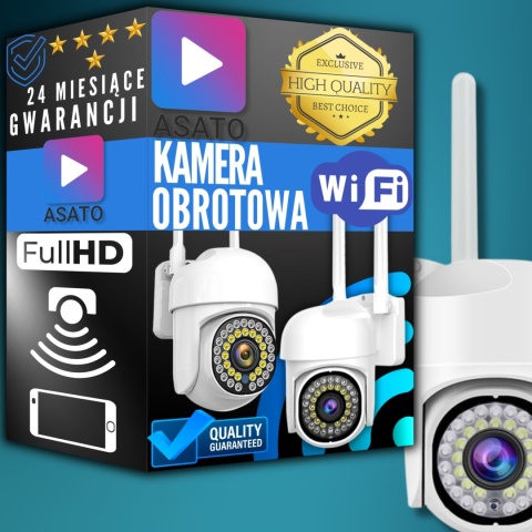 Nowoczesna Kamera Zewnętrzna WiFi 1080P z Zoomem 4x i Śledzeniem Ruchu