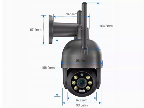 Obrotowa kamera IP WiFi 8Mpx 4K UHD z zoomem 5x i detekcją ruchu