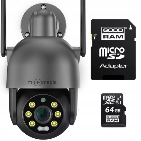 Obrotowa kamera IP WiFi 8Mpx 4K UHD z zoomem 5x i detekcją ruchu