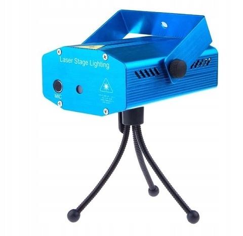 Projektor Laserowy Disco 3D z Dźwiękiem - Stroboskop Imprezowy